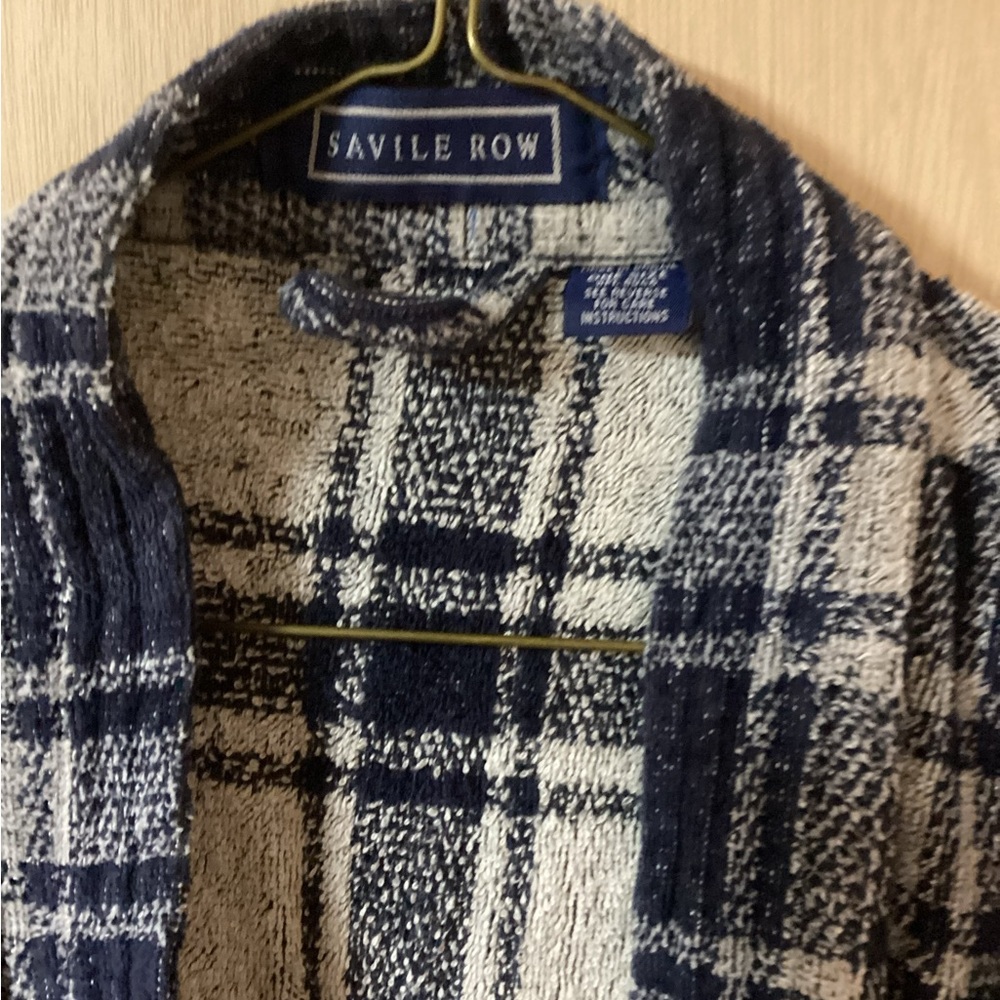 Savile Row Navy and White Checkered Jacket